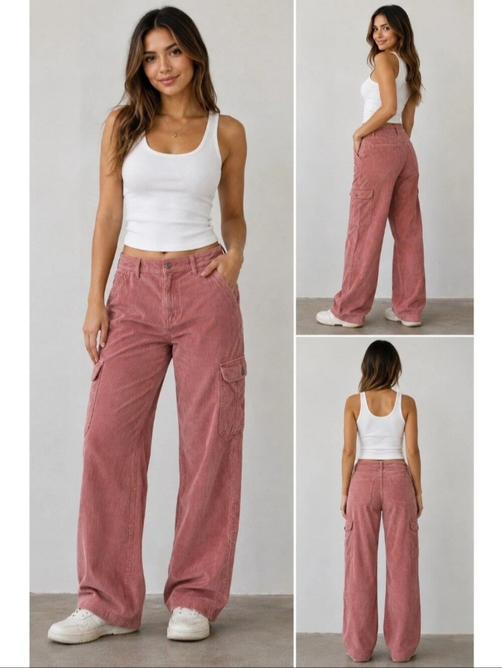 American Eagle Outfitters corduroy wide-leg 0 SHORT